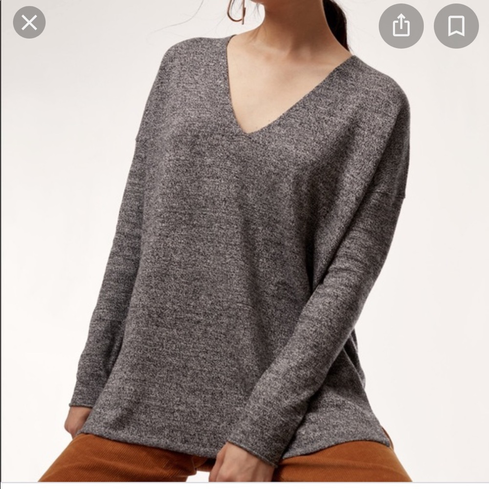 Babaton linen and wool blend sweater